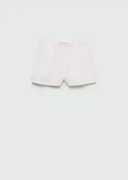 Short Bambie Offwhite Talla S Mujer Mango