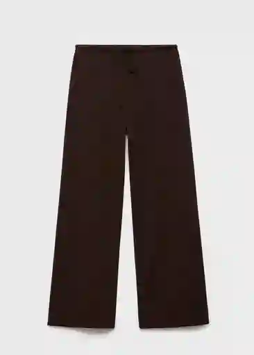 Pantalón Candela Chocolate Talla XS  Mujer Mango