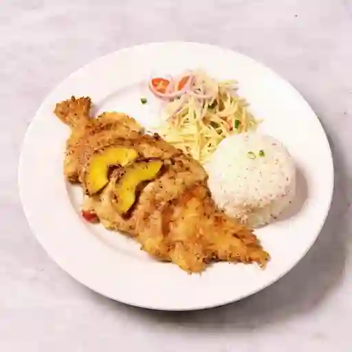 Combo Tumaco: 2 Almuerzos de Tilapia frita 200 gr