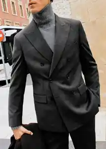 Blazer Americana Monaco Gris Talla 50 Hombre Mango