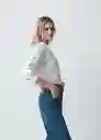 Camisa Yana Mujer Crudo Puro Claro Talla M 413G361 Naf Naf