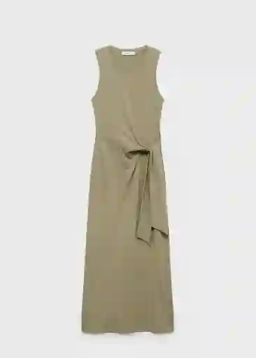 Vestido Ferti Khaki Talla XS Mujer Mango