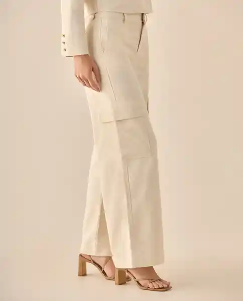 Pantalón Crudo Novia Claro Talla 10 433G021 Esprit