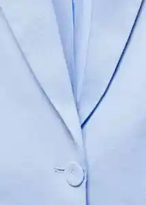 Blazer Americana Boreli Celeste Talla 38 Mujer Mango