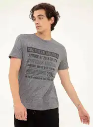 Gef Camisetas Manga Corta Wonka Gris Jaspe Talla XL