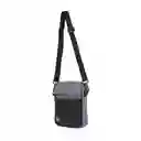 Bolso Crossbody Con Bolsa Frontal de Red Gris Miniso