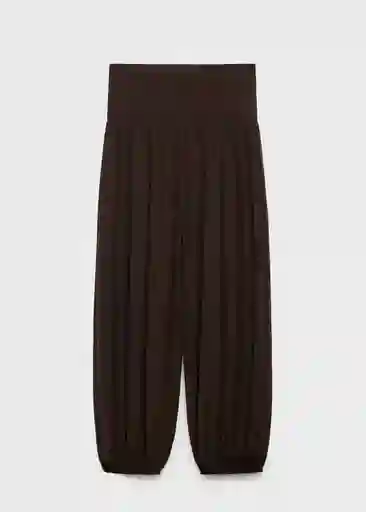 Pantalón Dina Marrón Talla M Mujer Mango