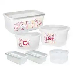 Estra Set Recipientes Rectangulares 4-1048128