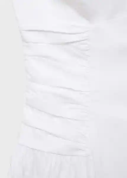 Vestido Wispa Blanco Talla S Mujer Mango