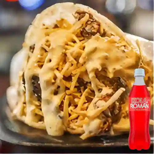 Combo Chuzoarepa de Pollo + Kola Roman 300 ml