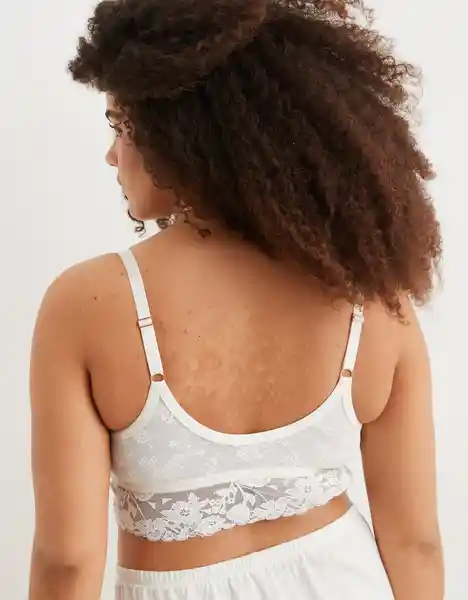 Top Bralette Aerie Blanco Talla Small American Eagle