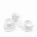 Set Pocillo y Plato Agnes 200 mL Ambiente Gourmet