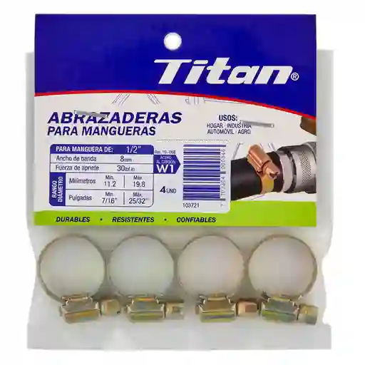 Titan Mini Abrazadera Cremallera 7 / 16 25- 32 mm