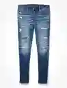 Jean Skinny Azul Talla 32 X 32 Hombre American Eagle