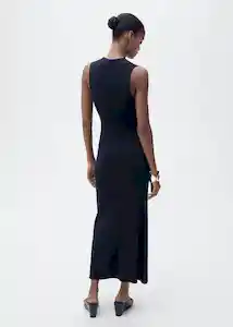 Vestido Moiso Navy Talla XS Mujer Mango