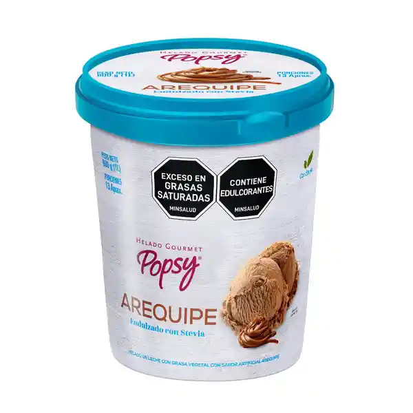 Helado Popsy Arequipe Endulzado Stevia