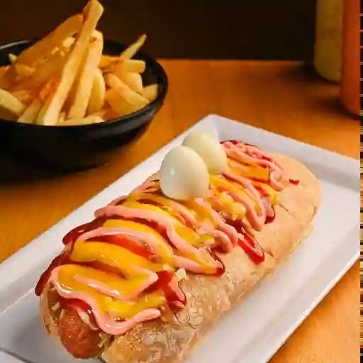 Perro caliente más gaseosa 250