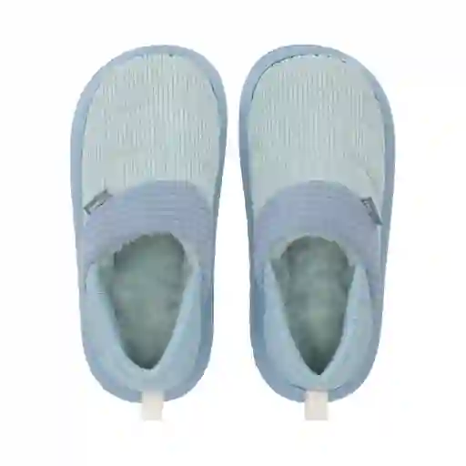 Pantuflas Con Talón Mujer Azul Talla 35 Casaideas