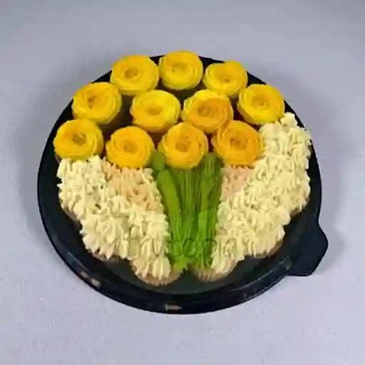 Minicupcakes X 20 Flores Amarillas