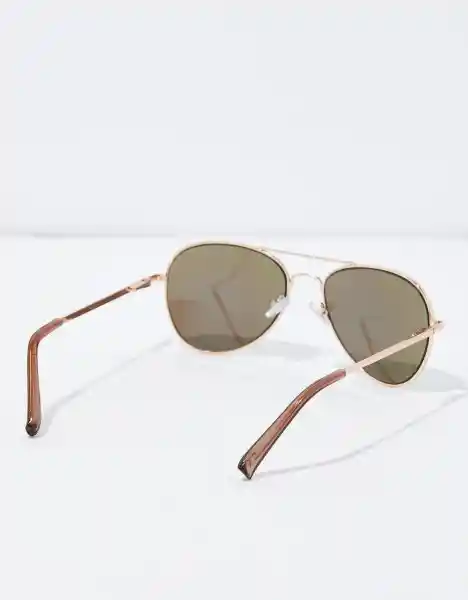 American Eagle Gafas de Sol Tipo Aviador Lentes Reflectivo Verde