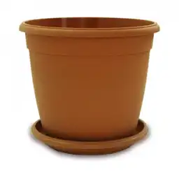 Maceta Decorativa Para Todo Tipo de Plantas. Matera 18  cm. Plato 15  cm. Terra. Sku 7702899138187