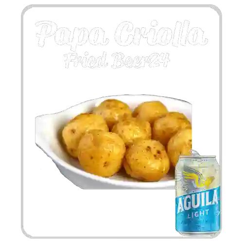 Combo Papa Criolla + Cerveza Aguila Light Lta 330ml