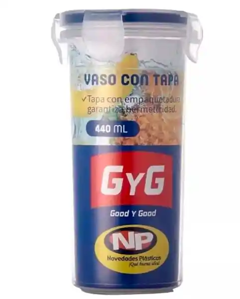 Gyg Vaso Hermético Plástico 430 mL