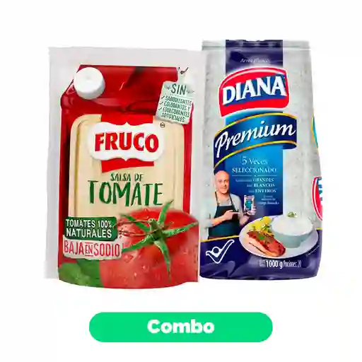 Combo Arroz Diana Premium + Salsa de Tomate 400 g