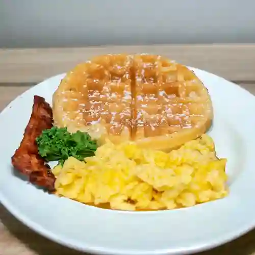 Waffle con Huevos Al Gusto