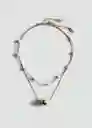 Collar Luz Oro Talla 99 Mujer Mango