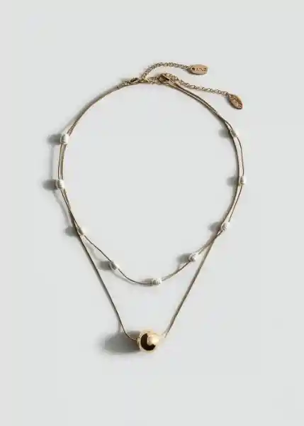 Collar Luz Oro Talla 99 Mujer Mango