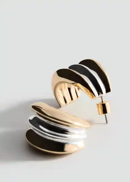 Pendientes Tyra Oro Talla 99 Mujer Mango