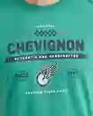 Camiseta Runthentic Graphict Verde Cebollín Oscuro S Chevignon