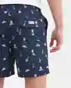 Short Boat Print Swimwear Azul Dark Ultraoscuro T M Chevignon