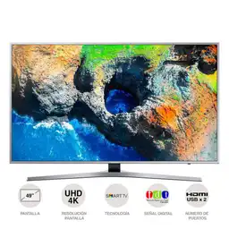 Samsung Tv Led Uhd Smart Tv 49 Pulgadas UN49MU6100