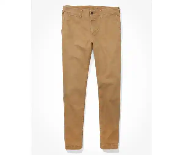 Pantalón Hombre Khaki Oscuro Talla 32 x 30 American Eagle