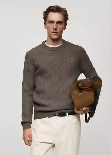 Buzo Jersey Koipe Vison Talla L Hombre Mango