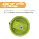 Vaso Plástico Con Tapa Abatible de Letter Negro 500 mL Miniso