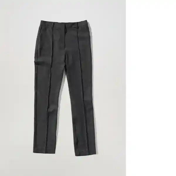 Pantalón Lillian Gris Claro Vigore Talla 38 Mujer Mango