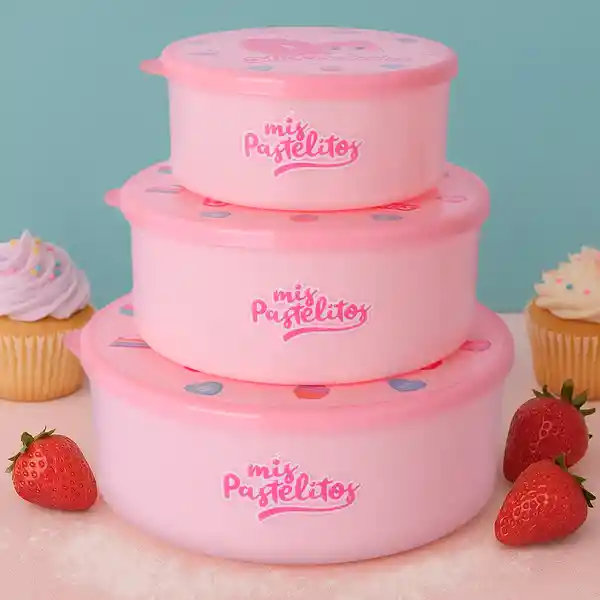Contenedores Almacenar Alimentos Serie Mis Pastelitos Miniso