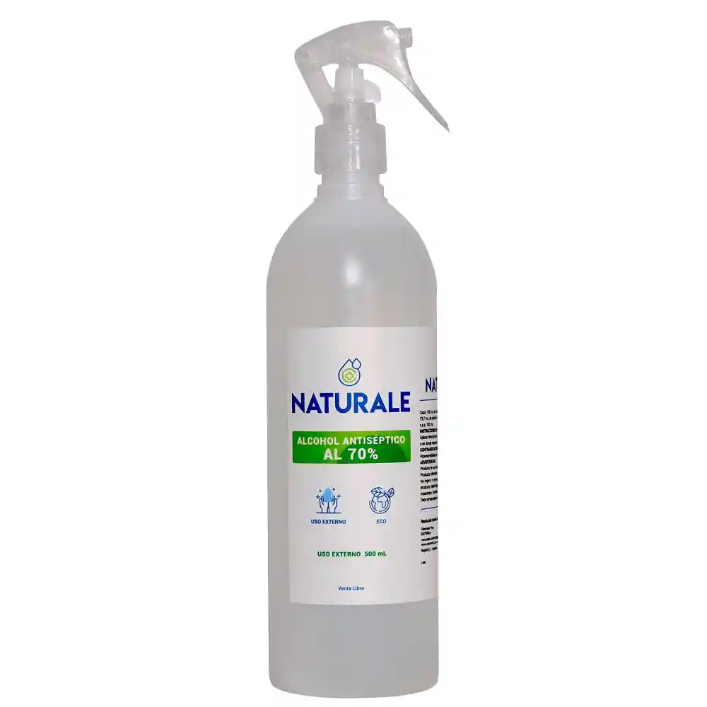 Naturale Alcohol Naturale Antiseptico Spray 70% X 500Ml