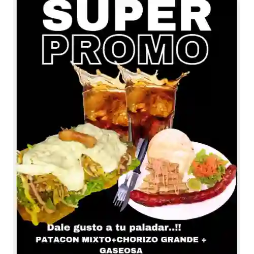 Chorizo Grande + Patacón Mixto
