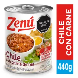 Zenú Chile con Carne de Res