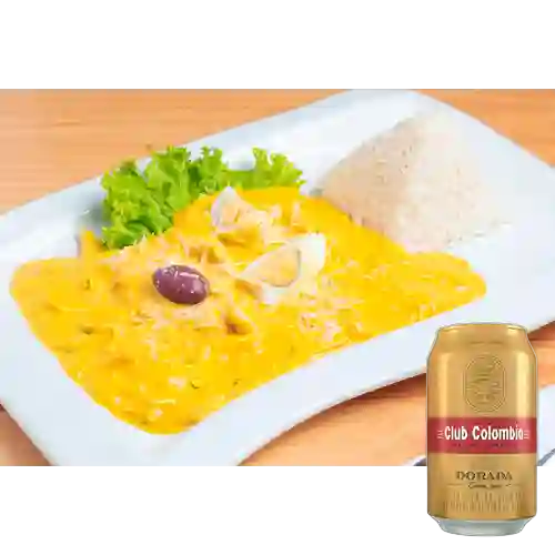 Combo Ají de Gallina + Club col. Dorada Lta 330ml