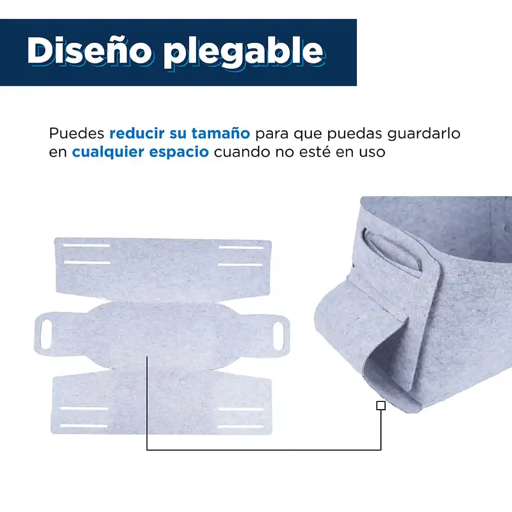 Miniso Contenedor de Almacenamiento Rectangular Felt XL