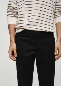 Pantalón Barna Negro Talla 38 Hombre Mango