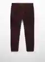 Pantalón Berdam Vino Talla 36 Hombre Mango