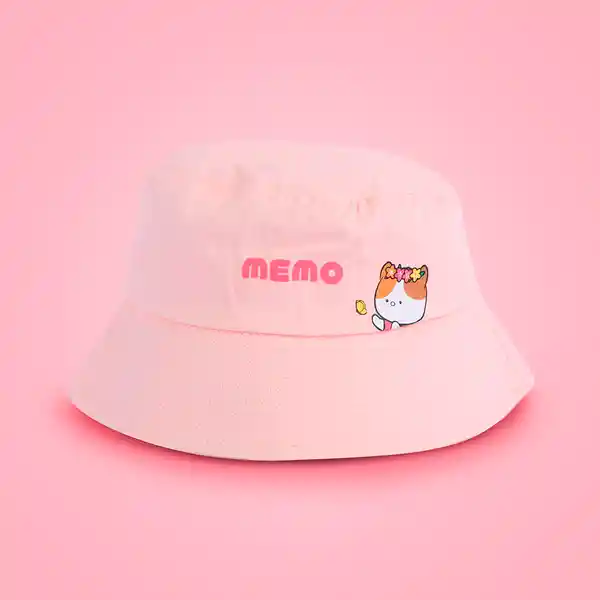 Sombrero Bucket Mini Family Safari Memo Rosa Miniso