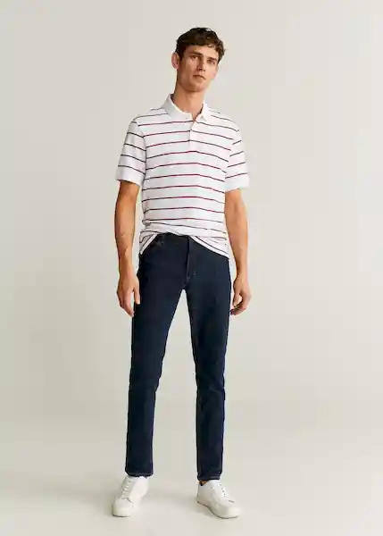 Mango Camiseta Polo Reara6 Blanco Talla L