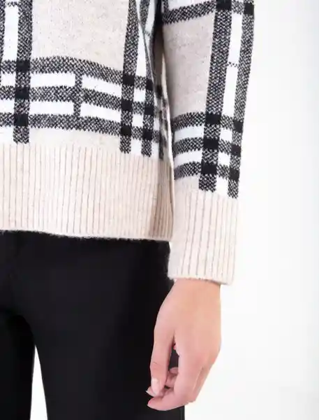 Abrigo De Botones Crudo Preteñido Talla L Mujer Naf Naf